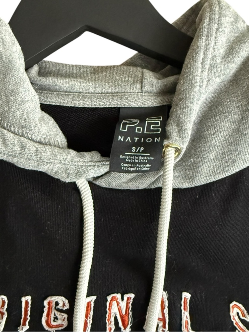 P.E NATION Black Cropped Hoodie - Picture 2 of 2
